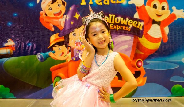 Jollibee Bacolod Halloween Express - Bacolod blogger - Bacolod mommy blogger - kids - daughters - Halloween costumes for kids - cosplay for kids - cowgirl - unicorn princess - Captain America - costumes for kids - scary costumes- pretend play - Ayala Malls Capitol Central - Jollibee and friends