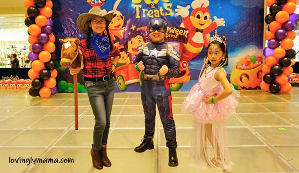 Jollibee Bacolod Halloween Express - Bacolod blogger - Bacolod mommy blogger - kids - daughters - Halloween costumes for kids - cosplay for kids - cowgirl - unicorn princess - Captain America - costumes for kids - scary costumes- pretend play - Ayala Malls Capitol Central - Jollibee and friends - Bacolod City