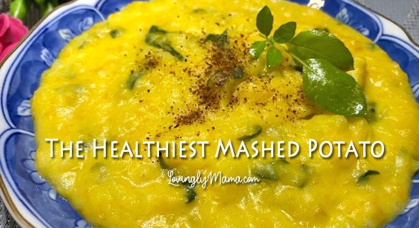 healthiest mashed potato recipe - mashed potato ingredients - homecooking - from my kitchen - vegetables - blue bowl