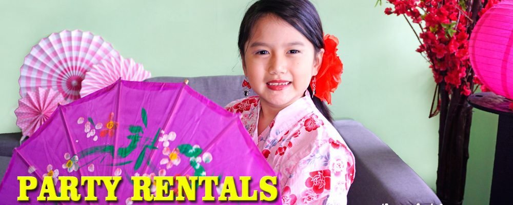 Bacolod party rentals - party decors - party setup ideas - birthday party ideas - Sakura theme - Japanese kimono - Shane 7th