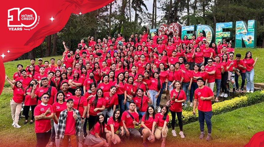 Home Credit Philippines employees at Enchanted Kingdom for 10th Anniversary - magical getaway, Eden Resort in Davao